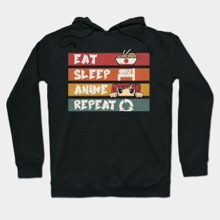 Eat Sleep Anime Repeat Hoodie